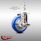 Service Caster 4 Inch 316SS Blue Polyurethane Swivel 1/2 Inch Threaded Stem Caster with Brake SS316TS20S414-PPUB-BLUE-TLB-121315 - alternate 2
